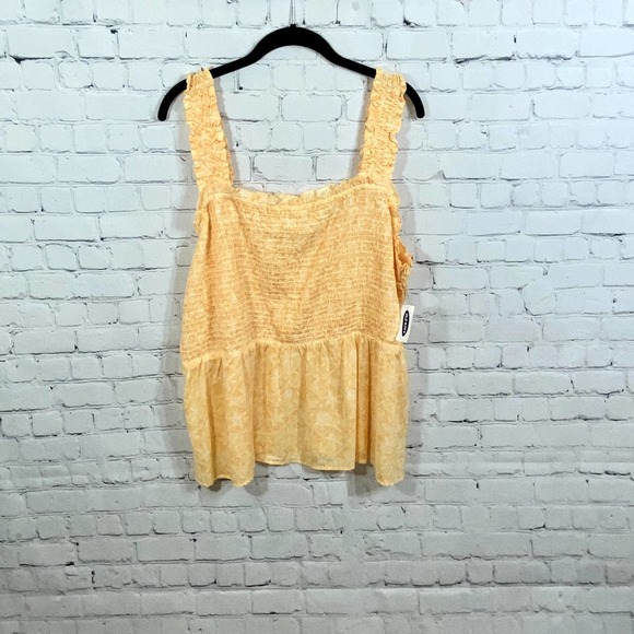 Old Navy Tops - New Old Navy Smocked Ruffled Hem Crop Tank Top XXL